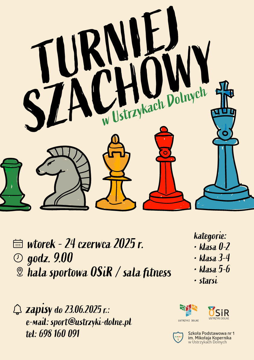 Turniej Szachowy w Ustrzykach Dolnych 24 czerwca